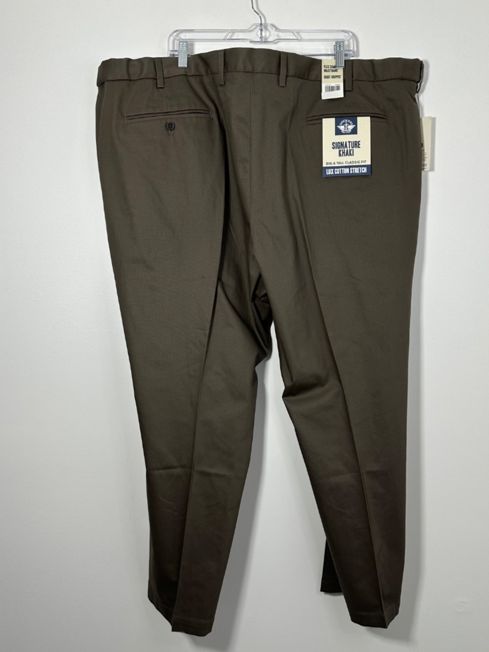NEW Men’s 54x30 Dockers Signature Khakis Flex Comfort Waistband Shirt Gripper - Picture 2 of 10
